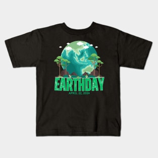 EARTHDAY 2024, APRIL 22 Kids T-Shirt